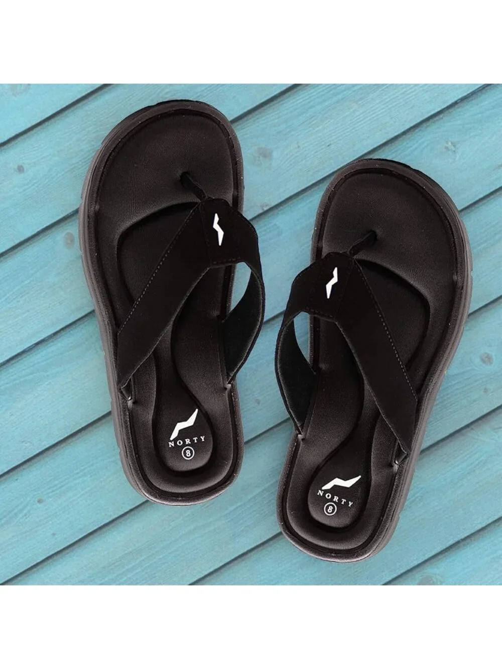 Men's Navy Blue Memory Foam Foot Bed Comfort Casual Sandal Slip On Shoes